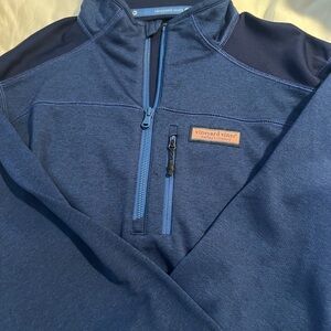 Vineyard Vines Navy Performance Zip-Up